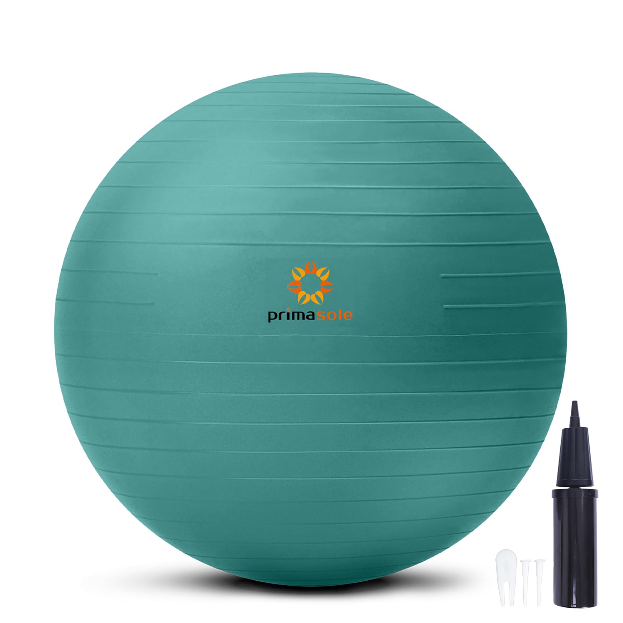 primasole Exercise Ball for Balance Stability Fitness Workout Yoga Pilates at Home Office & Gym 25.6 inch Jango Green