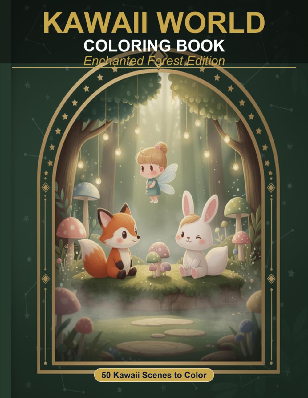 Kawaii World Coloring Book: Enchanted Forest