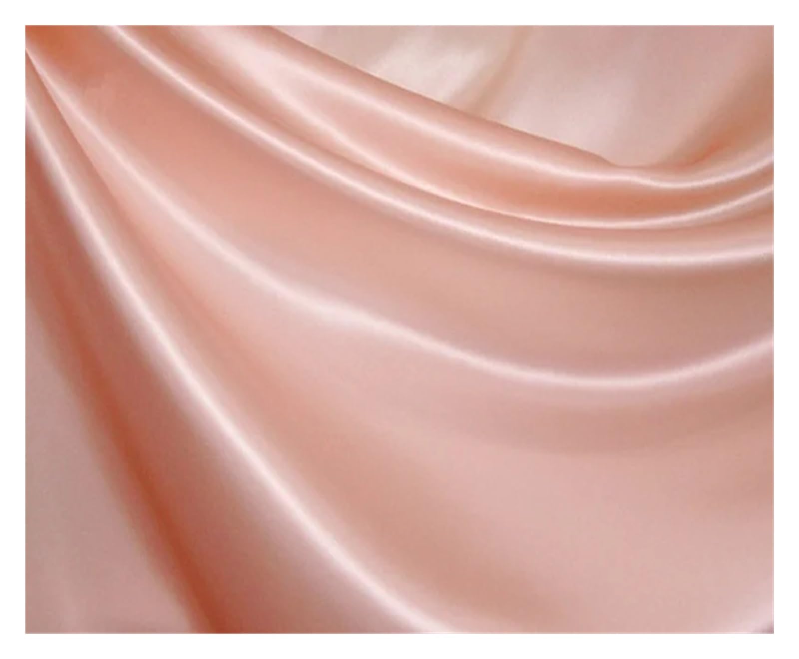 Tela de Satén Tela de seda 100% morera, ancho 114 cm, 16 momme, for bodas, vestidos, ropa cama, bricolaje Para coser(Snow pink,1.5 meter)