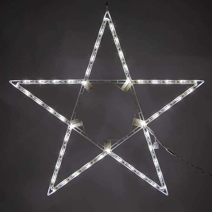 Kringle Traditions 32 Lighted Christmas Star Outdoor Star Light, Cool White LED