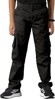 KiddoPanti Boys Cargo Pants | 100% Cotton Twill | Comfortable Regular Fit | Elastic Waistband & Zip Fly | 6 Pocket Lower f... Price In India