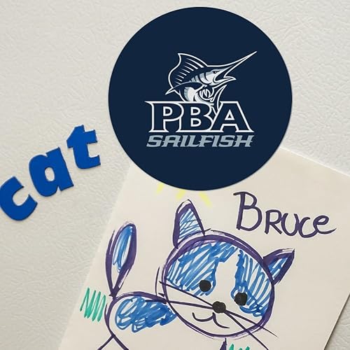 Miniatura 4 de Palm Beach Atlantic University Logotipo Primario Automotriz Refrigerador Coche Locker Vinilo Círculo Imán