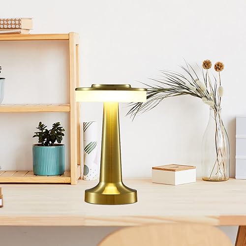 Miniatura 7 de Lámparas de mesa LED inalámbricas, lámpara de mesa recargable, carga USB, luz de lectura de atenuación continua, luz de lectura para decoración del