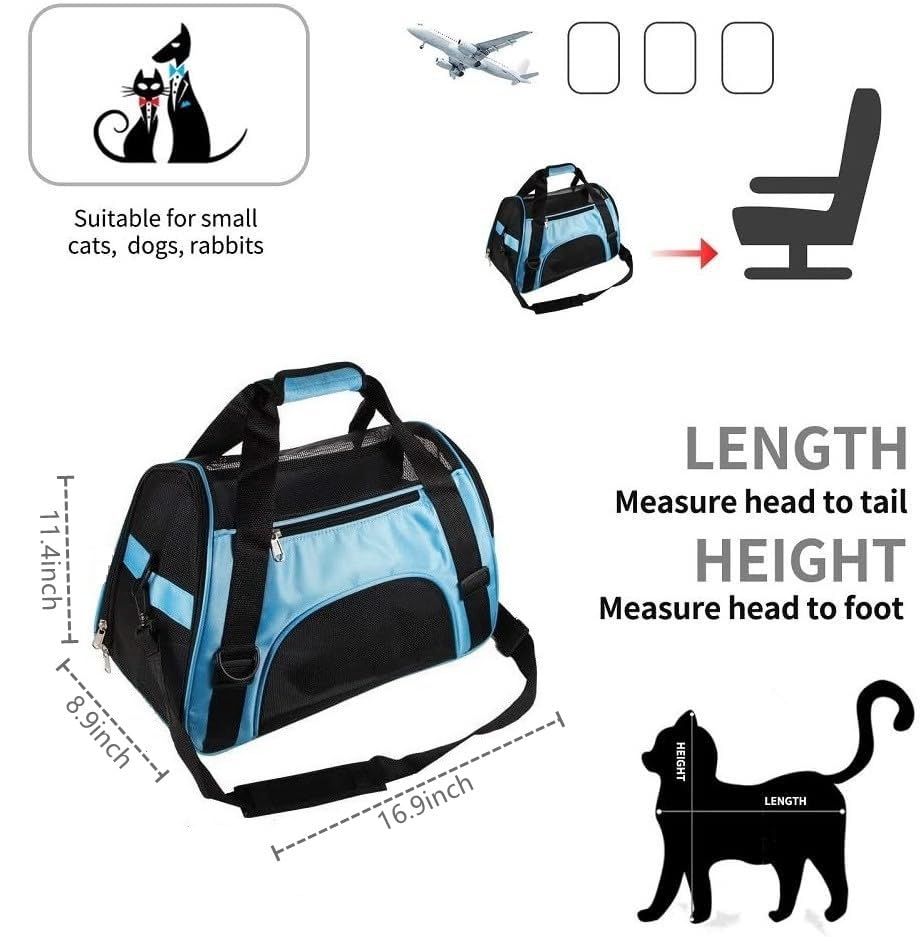 Pet-Carrier-Bag-Airline-Approved-Duffle-Bags-Pet-Travel-Portable-Bag-Home-for-Little-Dogs-Cats-and-Puppies-Small-Animals-Small-Blue