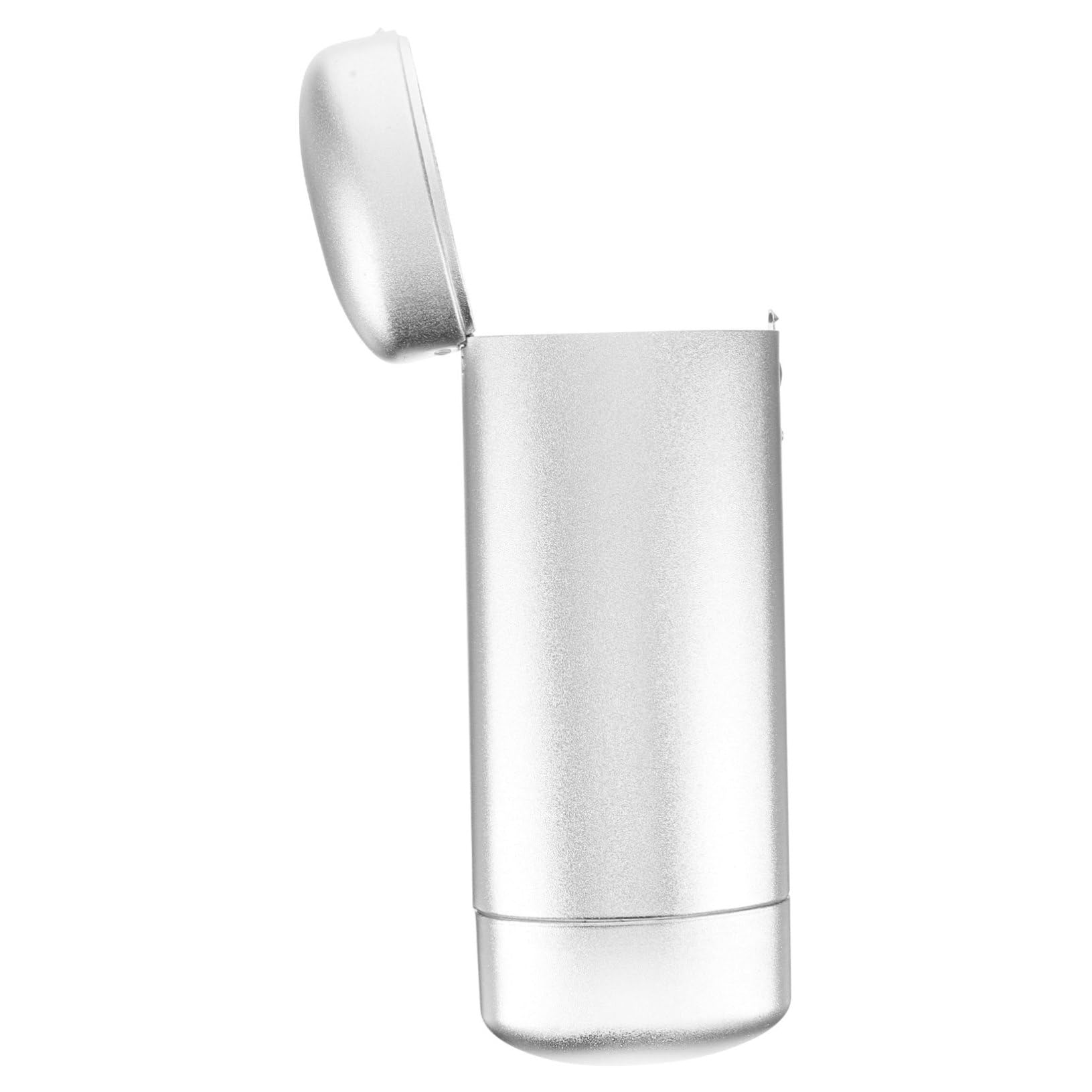 Homoyoyo Brillenetui aus Aluminium Brillenfall für Frauen Sonnenbrillenetui faltbar Gläser Brillenetui-Organizer Brillenetuis Brillenkoffer Lesebrille Fall Aluminiumlegierung Silber