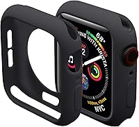 Vista 9 de Miimall Funda compatible con Apple Watch de 1.77 pulgadas, funda delgada de poliuretano termoplástico antiarañazos, funda protectora para Apple