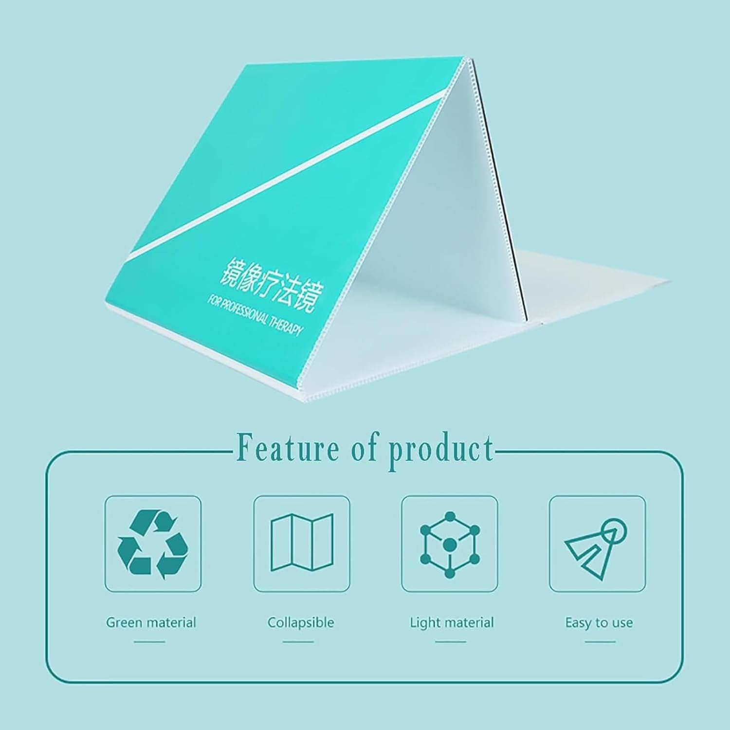 Smart Mirror Therapy Box,Foldable Mirror Therapy Mirror,Mirror Position Adjusts,for Phantom Limb Pain,Stroke Rehabilitation,Focal Dystonic Pain Relief