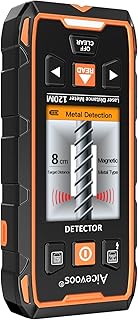 Stud Finder Wall Scanner - Stud Finder Tool HD LCD Display and w/Intelligent Microprocessor Chip, Stud Detector and Laser Measure for the Center and Edge of Wood AC Wire Metal Studs Joist Pipe