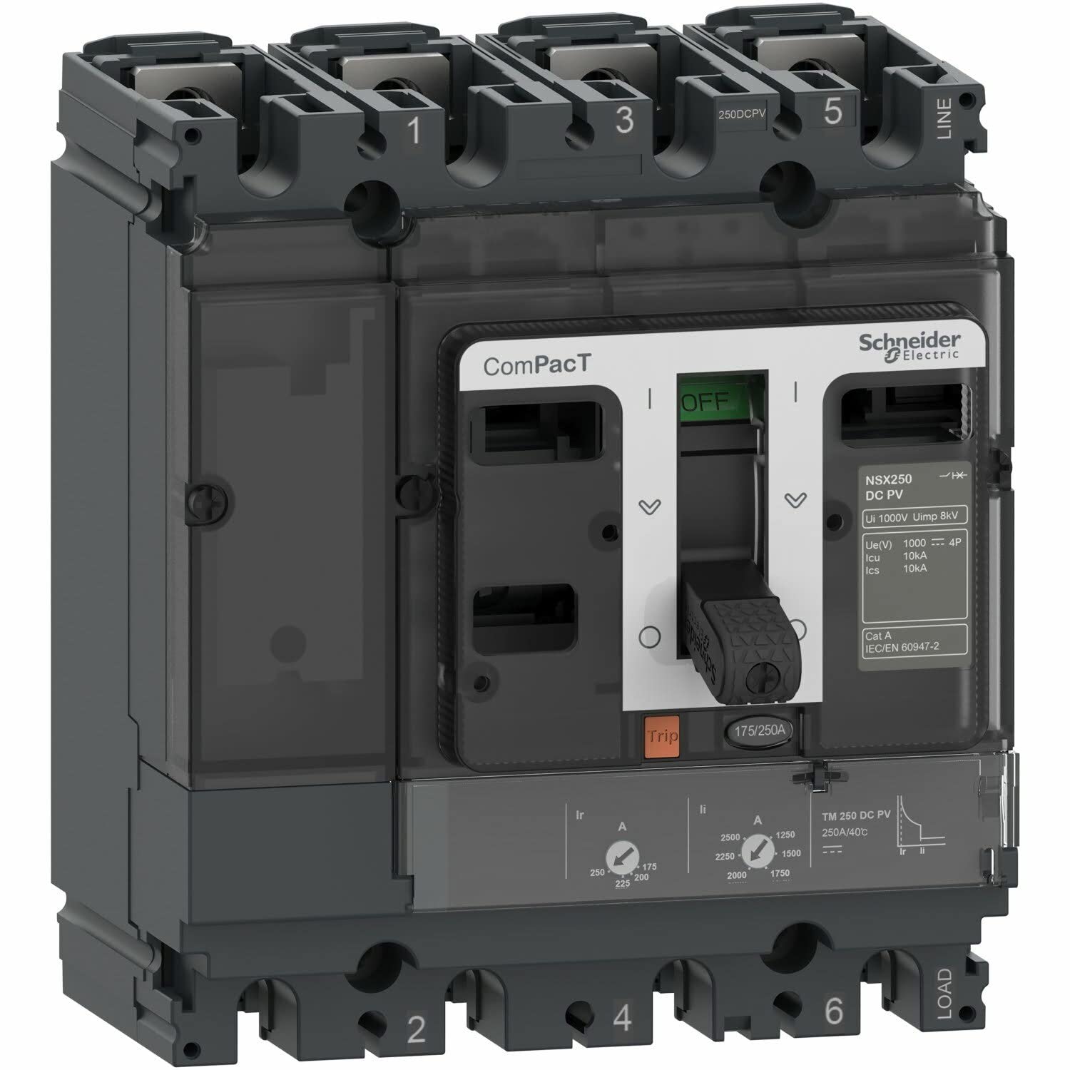 NSX160F 36kA DCPV 4P 125A TMD marca Schneider Electric