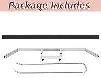 Vista 7 de AIWFL 4.5FT Stainless Steel Sport Tennis Court Squeegee with Wheel, Heavy Duty Rain Shuttle with EVA Foam Blade, Professional Court Squeegees Floor