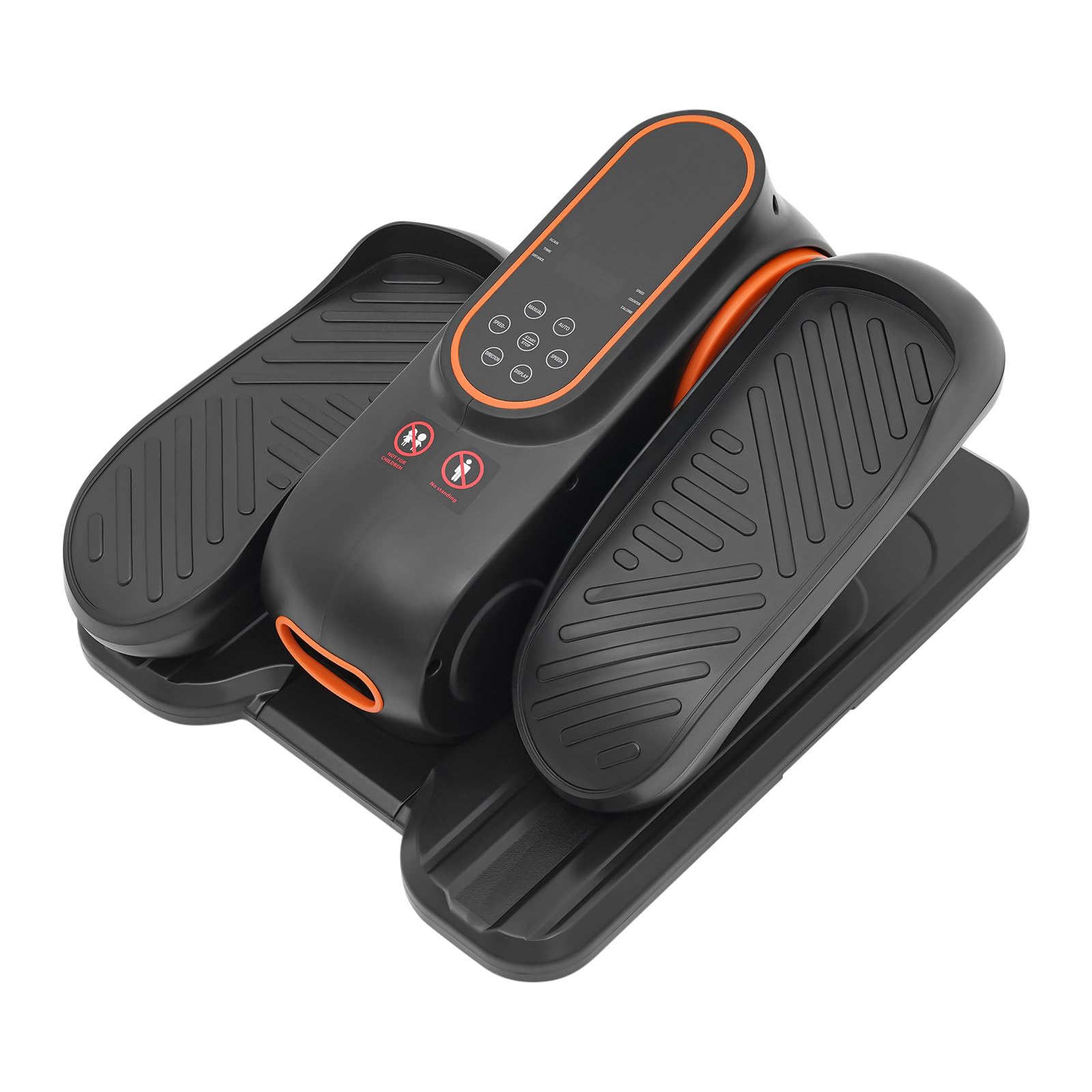 Entrenador elíptico eléctrico debajo de la mesa, pedalera portátil con control remoto, entrenador de escritorio para ejercicios de piernas y brazos, negro