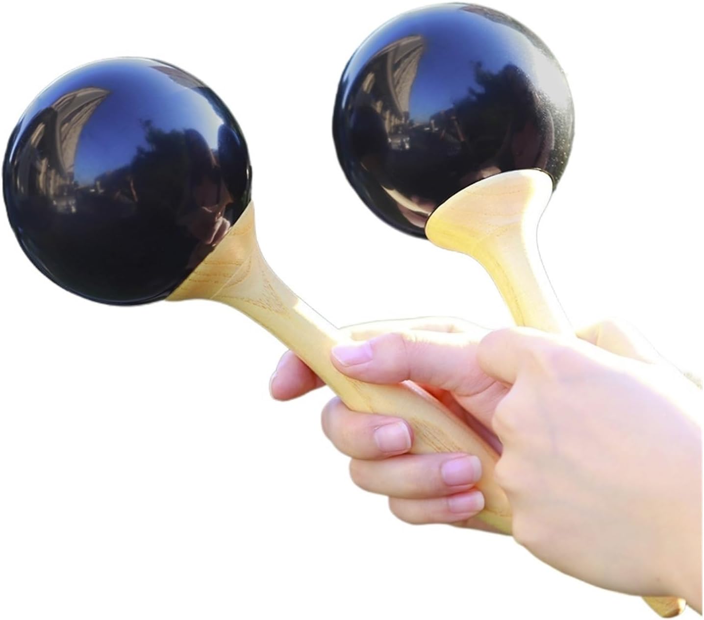 maracas, Instruments Black Sand Hammer Maraca Rattle Ball Large Shaker,for music event