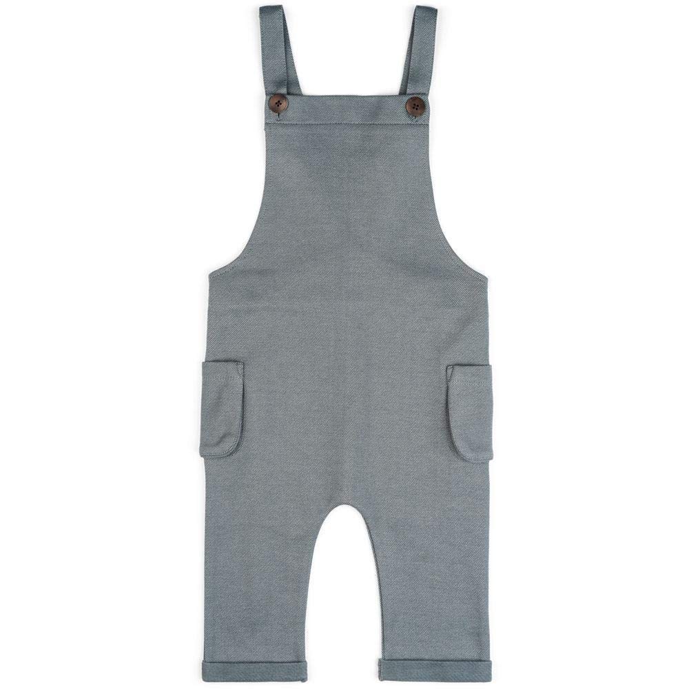 Milkbarn Organic Baby Overall (Denim, 6-12 Months)