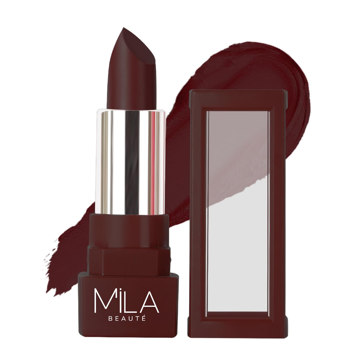 MILA BEAUTÉ Matte Lipstick | Highly Pigmented & Lightweight Formula | Matte Finish | Gives Full Coverage | Shade --picture-43