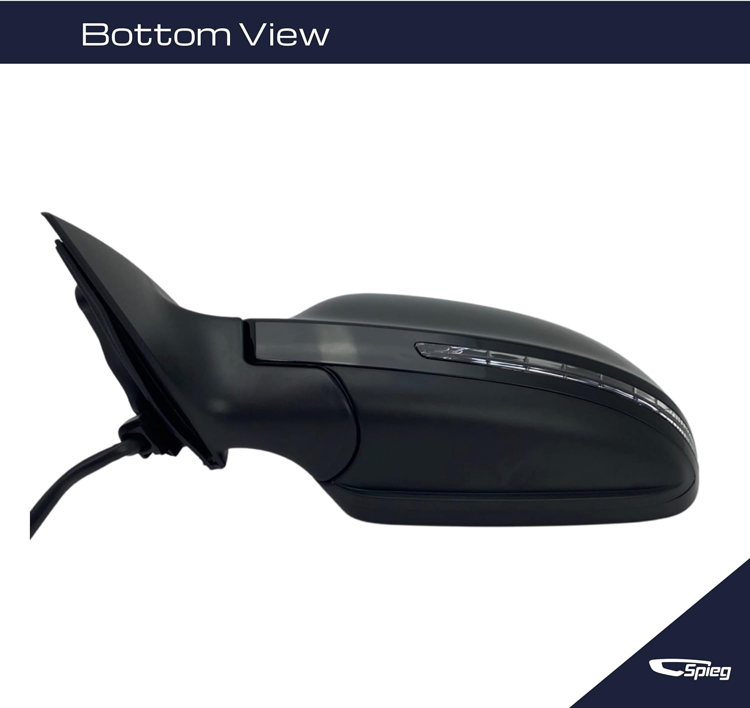 Spieg Driver Side Mirror for 2009-2011 Audi A6 Quattro S6 Power Adjustment Heated Glass Manual Folding Turn Signal Light Painted 6 Pins Left