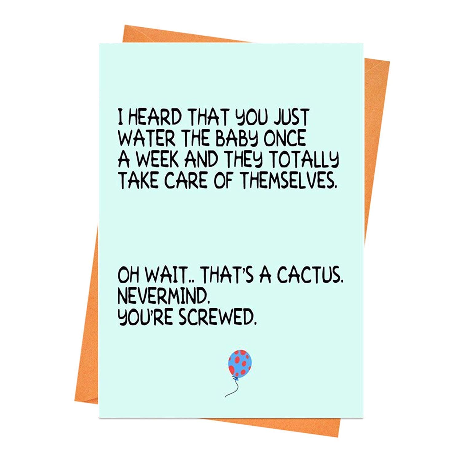 Funny New Baby Wishes Roligt Nytt Babykort, Baby-Pojke, Babyflicka, Baby Minneskort, För Nya  Föräldrar, Nyföddade Kort, Baby Shower Kort – Jag Hörde Att Du Bara Vattnar  Bebisens Gratulationskort : Amazon.se: Kontorsprodukter