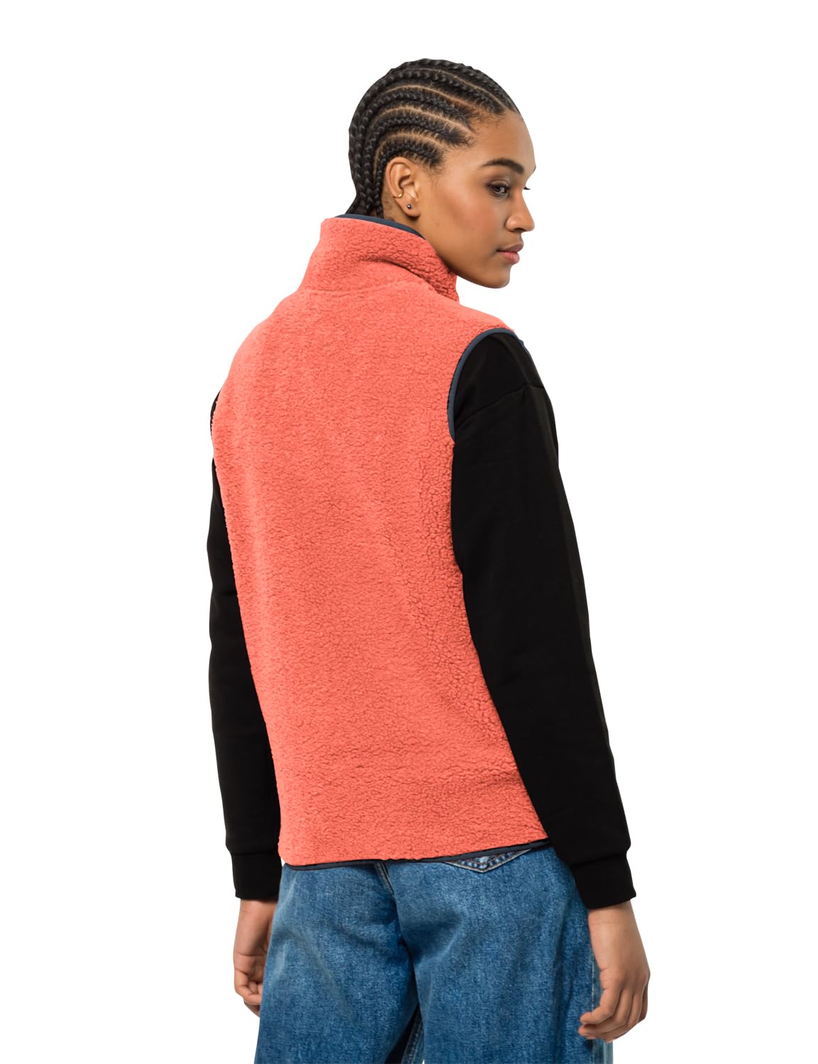 Jack Wolfskin Damen High Curl Vest W Fleece-Jacke, night blue, XS