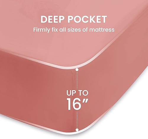Miniatura 6 de Sleep Zone - Juego de sábanas suaves y frescas de 4 piezas sábana bajera, encimera y fundas de almohada, no se arrugan ni se decoloran, bolsillo