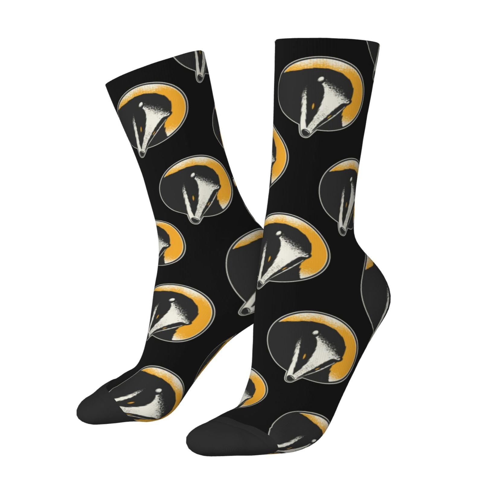 Kwqdozf Unisex As Pic Badger Socks Funny Novelty Crew Socks Gift For Men Women Teen