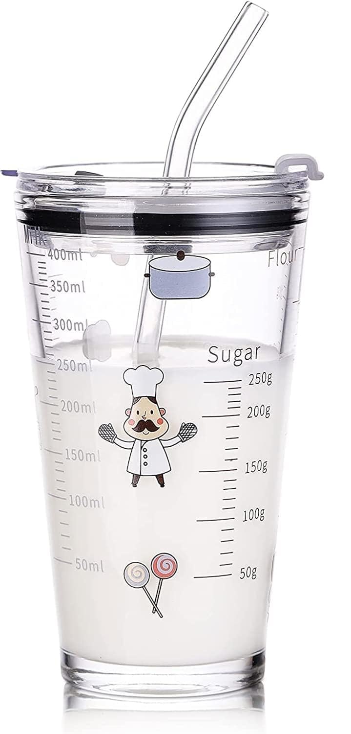 KHOLAD Glass Tumbler with Straw and Lid, Water Sipper Bottle for Kids & Adult, Multipurpose use for Coffee, Milk, Smoothies, Juice Mug 400ml Set of 1 (B09WLDKNTY) Amazon Price History, Amazon Price Tracker