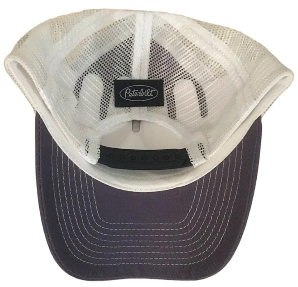 Peterbilt Motors Trucks Blue & White Class Pays Patriot Snapback Mesh Cap/Hat