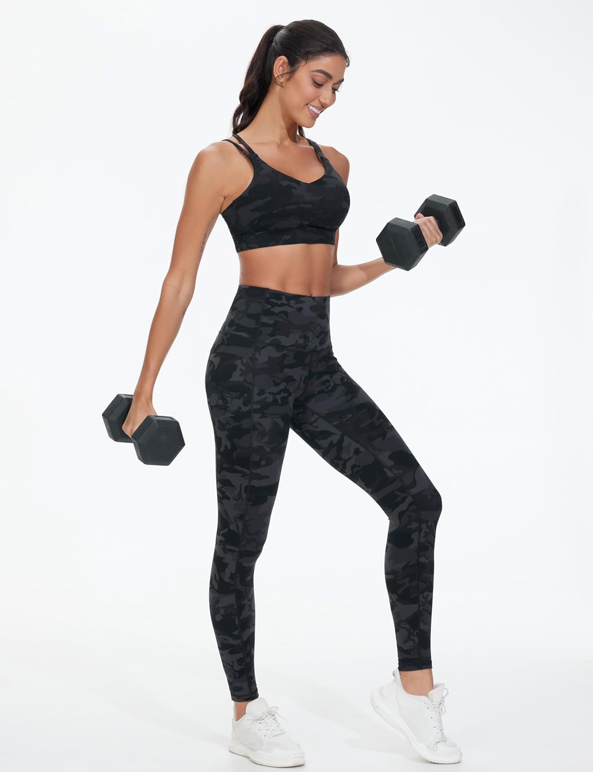 THE GYM PEOPLE Women's Double Spaghetti Strap Sports Bras Supportive Strappy Workout Bra with Padded - Image 6