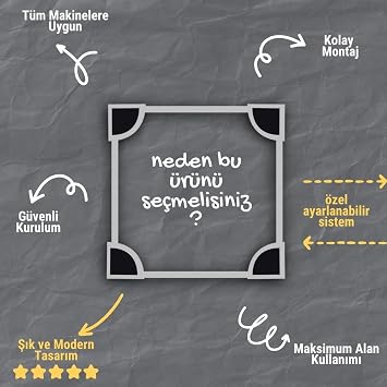 Çamaşır Makinesi Kurutma Makinesi İstifleme Birleştirme Kiti Vestel Regal Seg Ayarlanabilir, Gri - Inox Modelleri ile Uyumlu [Enerji Sınıfı A]