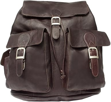 buckle flap backpack