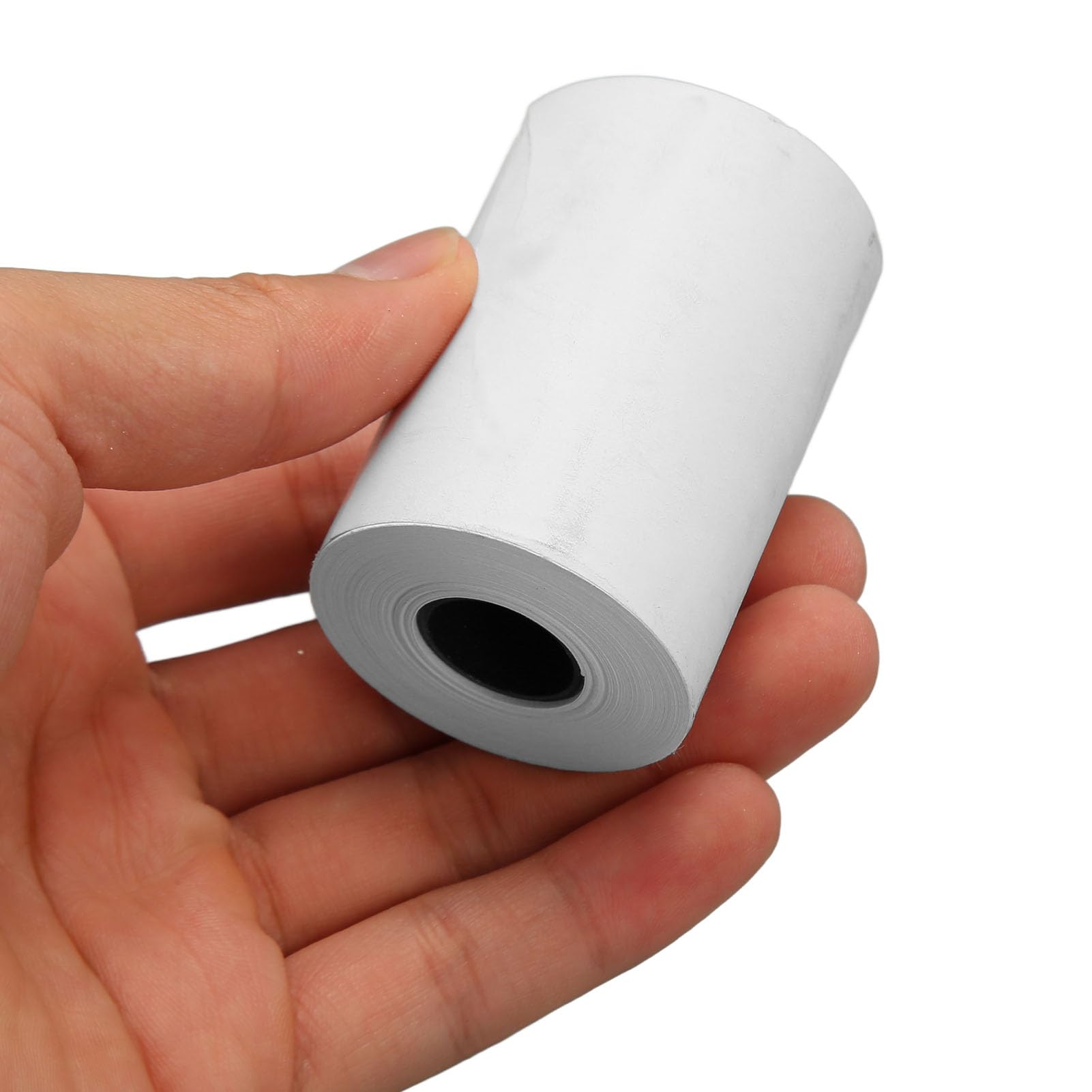 -Quittungspapierrollen, 50 Rollen, dick, hochwertig, klarer Druck, langlebiges POS-Quittungspapier für Registrierkassendrucker und DIY-Bearbeitung, 5,6 x 4,1 cm (Kleiner Rohrkern)