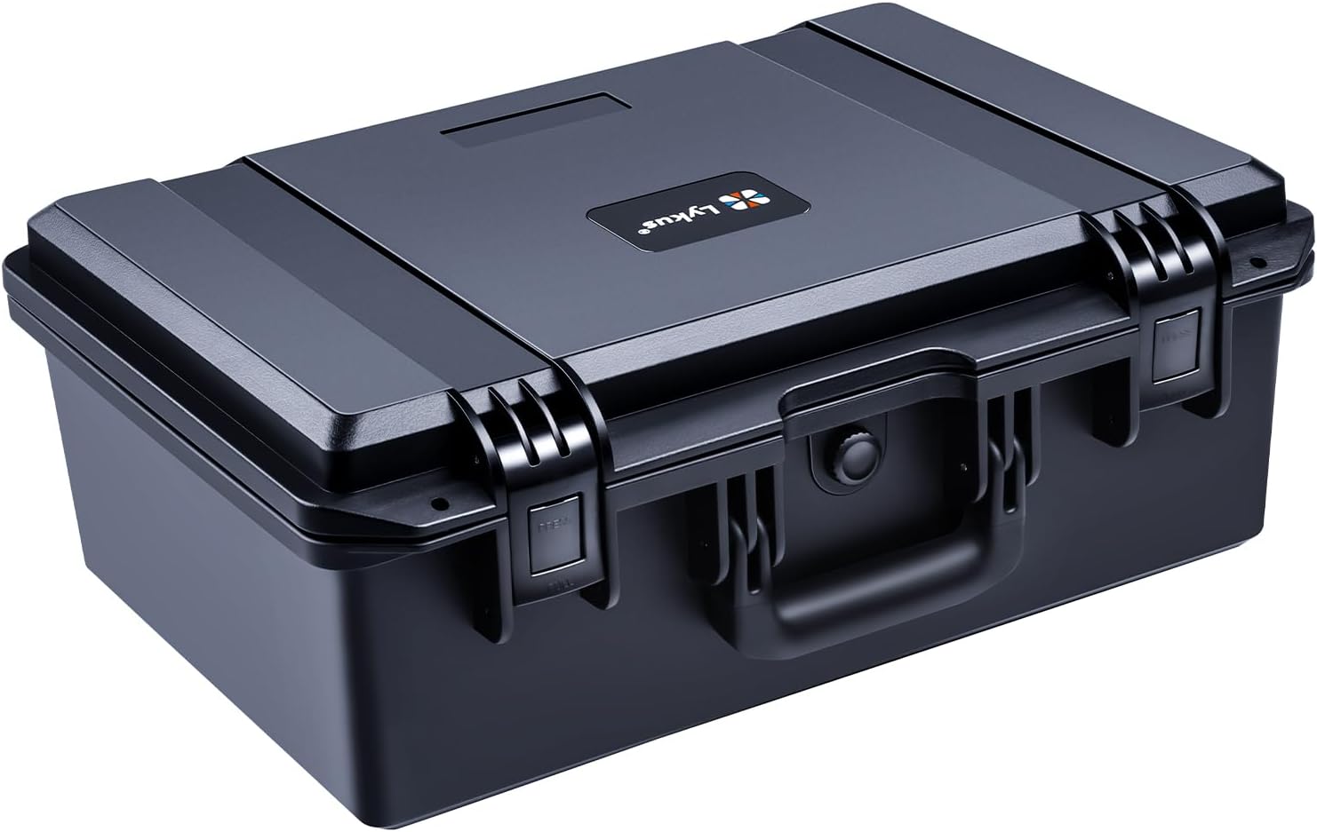 – Lykus HC-4420 Waterproof Hard Case with Customisable Foam Insert, Interior Size 44x29x17cm, Suitable for Pistol, Gun, DSLR Camera, Lenses, and More