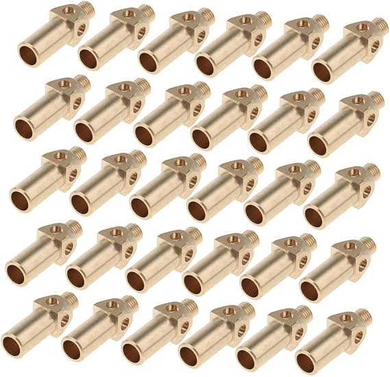 30 Pcs Solid Brass Gas Jet Burner Nozzles Tips Heads,