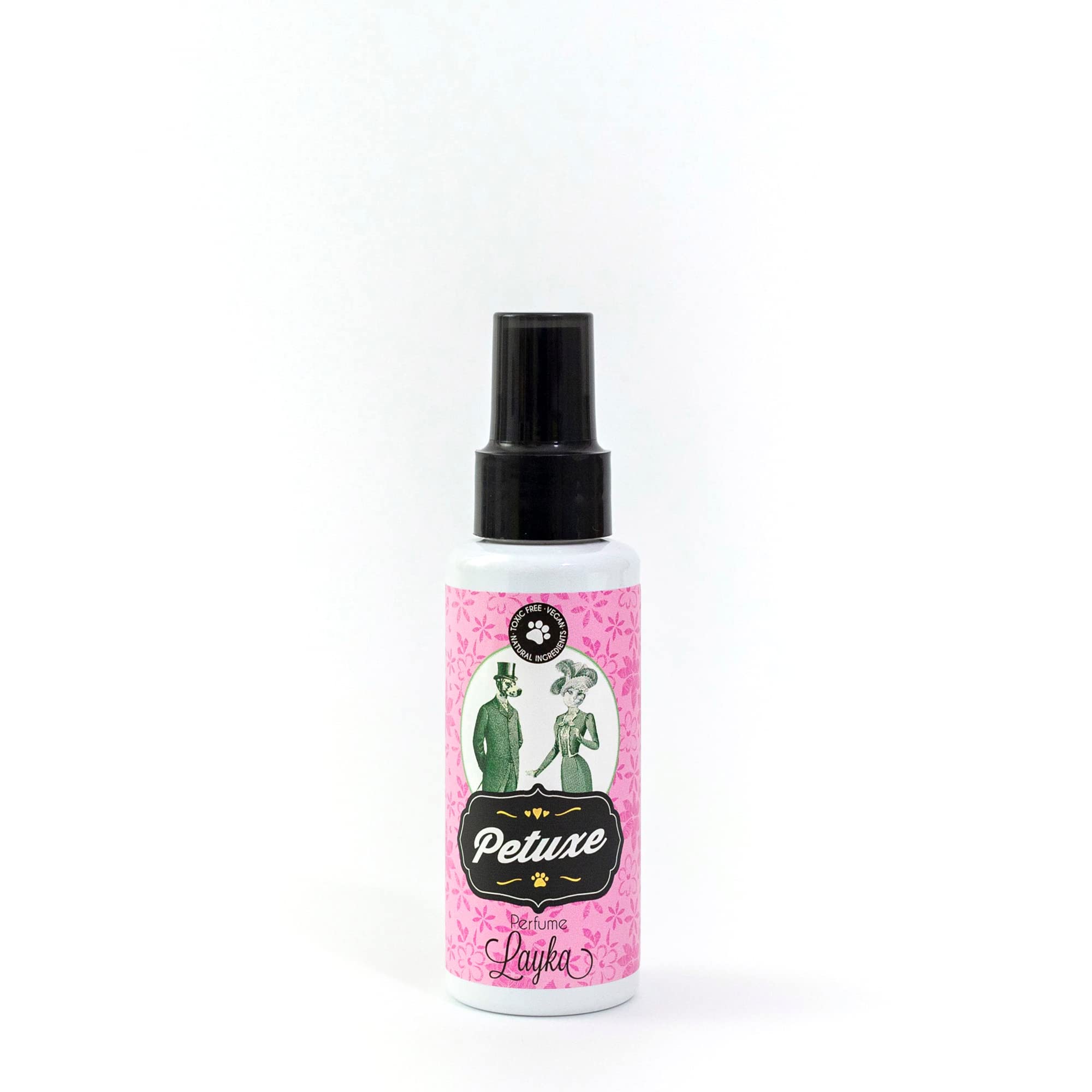 Petuxe Perfume Vegano para Perros. Colonia en Spray para Mascotas. Corrector de Olor para Mascotas. Cachorros y Adultos. Efecto Duradero (Layka)