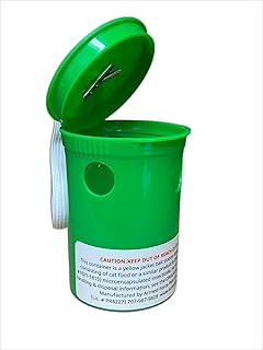 Yellowjacket Bait Bottle for Yellow Jacket Hornet wasp Elimination. Not a Trap Targets Entire Colony for Prevention as Well. Outdoor Hanging stinging pest Control Device Killer