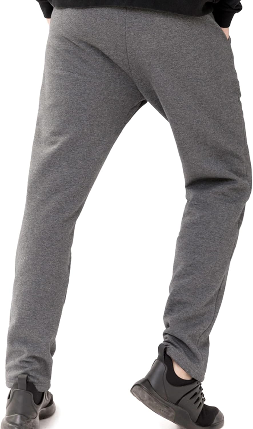 GXAMOY Men's Winter Fleece Pants Sherpa Lined Sweatpants Active Warm Thick Jogger Pants - Image 6