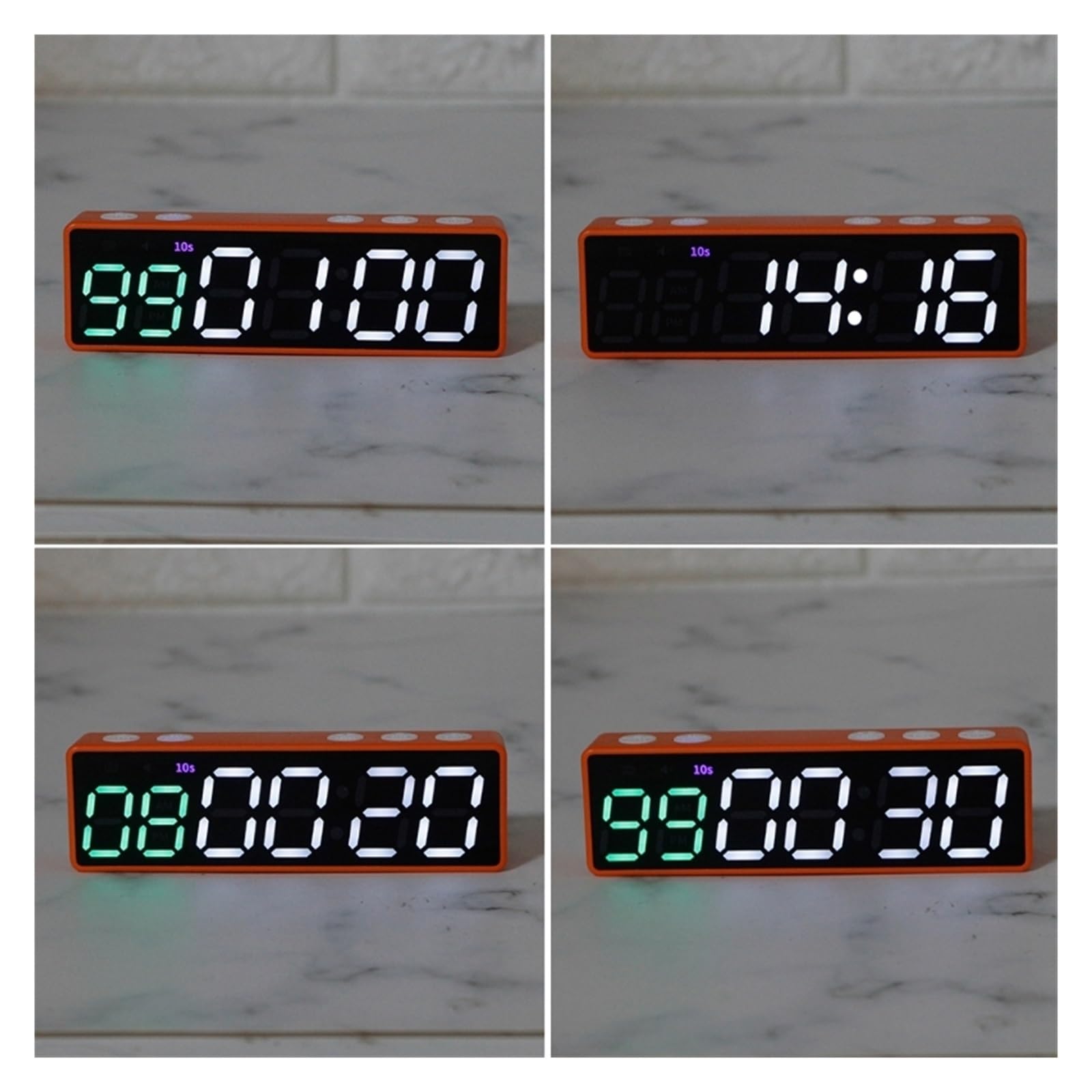 Licznik czasu fitness, Minutnik na siłownię Zegar treningowy Zegar interwałowy Stoper Odliczanie/w górę Timer interwałowy LED Trening fitness Timer Outdoor