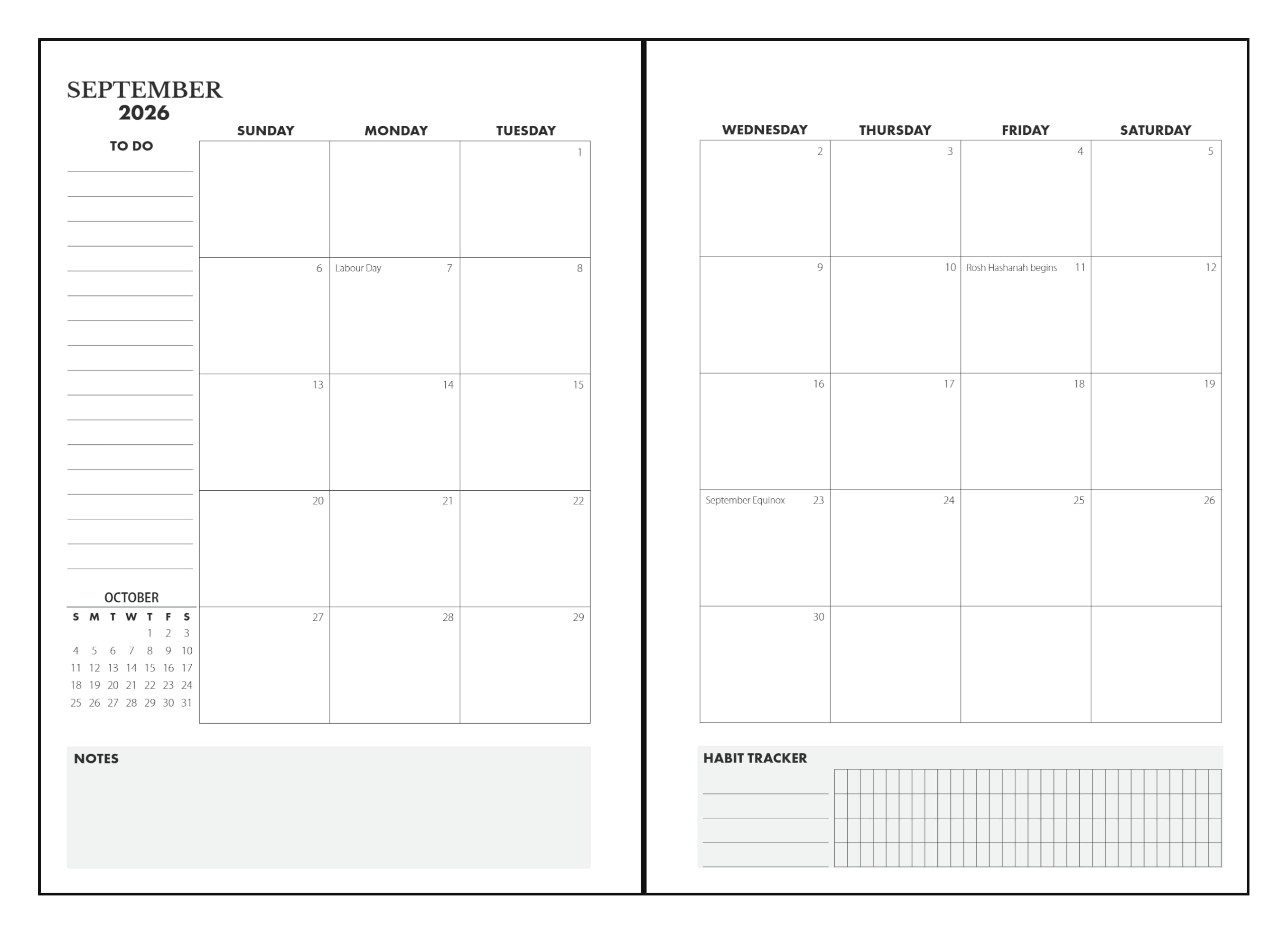 Wanderings Organizer A5 in Pelle Raccoglitore 6 Anelli - Diario Ricaricabile con Tasche Interne - Pelle Vera Artigianale Compatibile Filofax - Calendario Settimanale Mensile 2026/27-15cm x 22cm