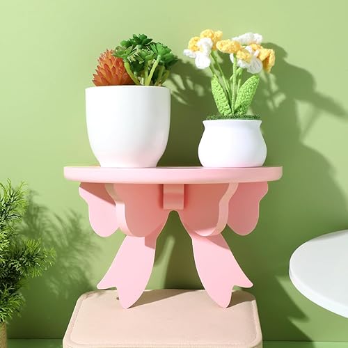 Miniatura 2 de Zerodeko Estante flotante para libros, estantes de pared de madera, con forma de arco estante flotante de madera rosa, estante de exhibición de