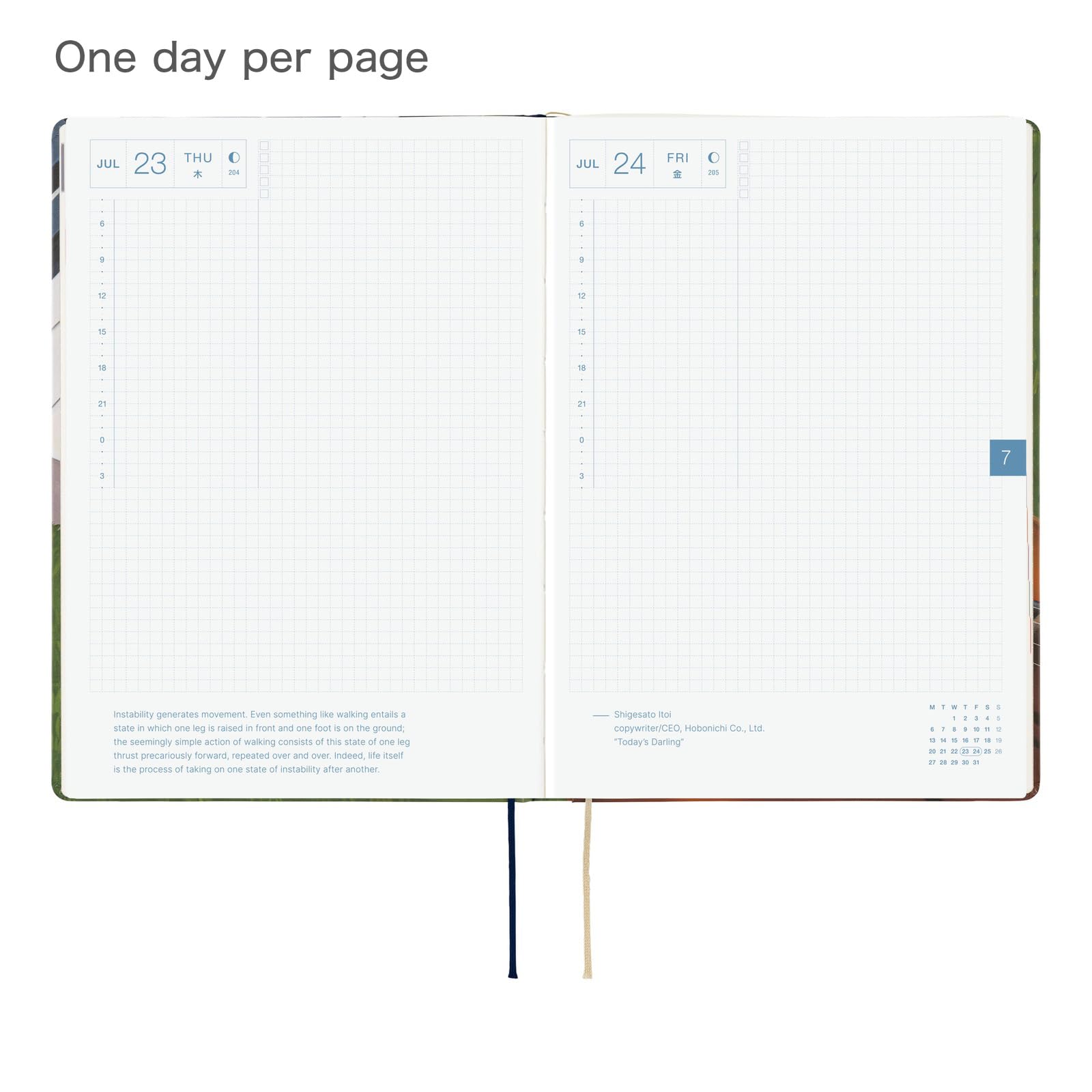 Hobonichi Techo HON A5 2026 Hiroko Kubota: Waiting on the Chord (English, January Start Planner) - Image 4