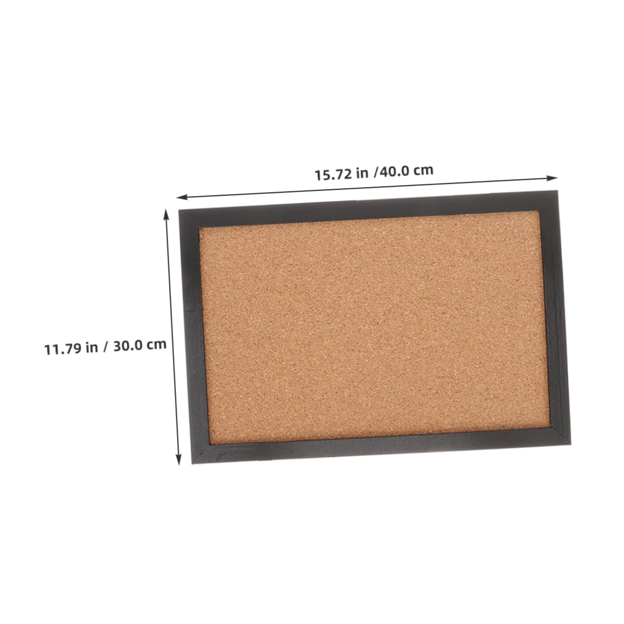 HOMSFOU Bacheca Sughero da Parete 2 Pezzi con Cornice in Legno, Elegante e Funzionale per Ufficio e Casa, per Esporre Appunti e Fotografie
