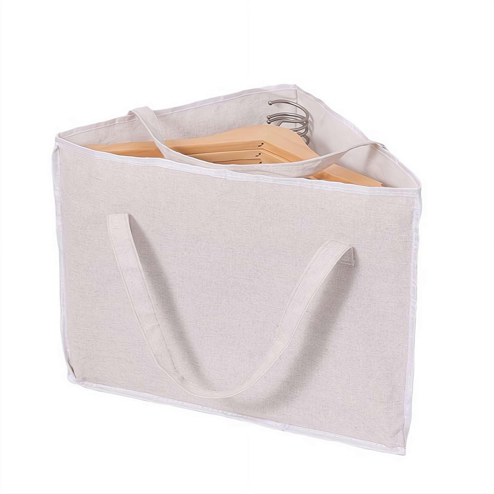 Kleiderbügel-Aufbewahrungsbox, dreieckige Aufbewahrungstasche mit Griff, Kleiderbügel-Organizer, Halter für platzsparend, wasserdicht, tragbar, für Schrank, Ordner, Waschküche, Kleiderschrank