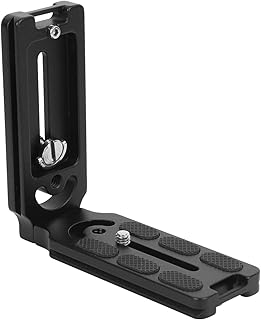 Zouminyy Quick Release Plate, Vertical Tripod SLR Camera Bracket Horizontal Camera Mount L Quick Release Plate, for Tripod Head CamFi Gift Camera Accessories