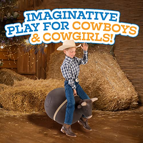Big Country Toys Bouncy Bull Kids Toys - Rodeo Ride On Toys For Ages 3+ - Bouncy Animals For Toddlers - Inflatable Kids Hopper Toy With Hand Pump #TOP4