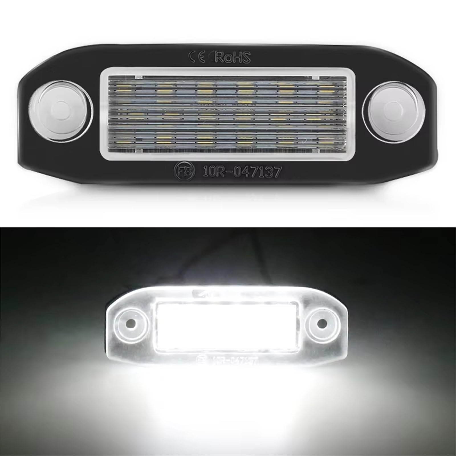 Luces Traseras Matrícula 2 Luces LED para Matrícula De Coche De 12 V para Volvo para V50 para V60 para V70 para C30 para C70 Luz Placa Auto