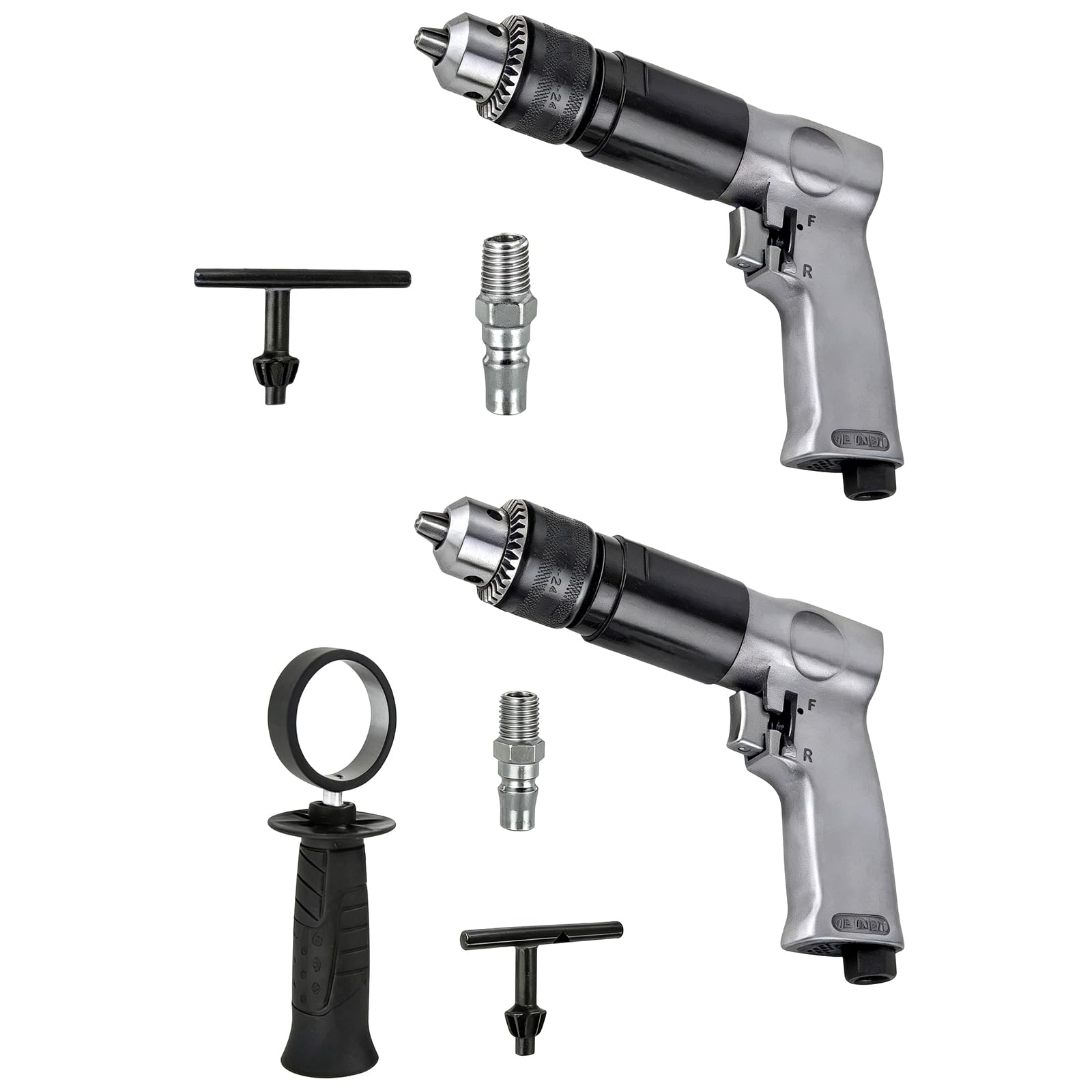 Taladro neumático de alta velocidad reversible de 3/8 pulgadas/1 / 2 pulgadas para perforación de agujeros, neumática, reparación de automóviles