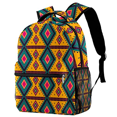 Mochila escolar casual con diseño floral para portátil de hombre y mujer