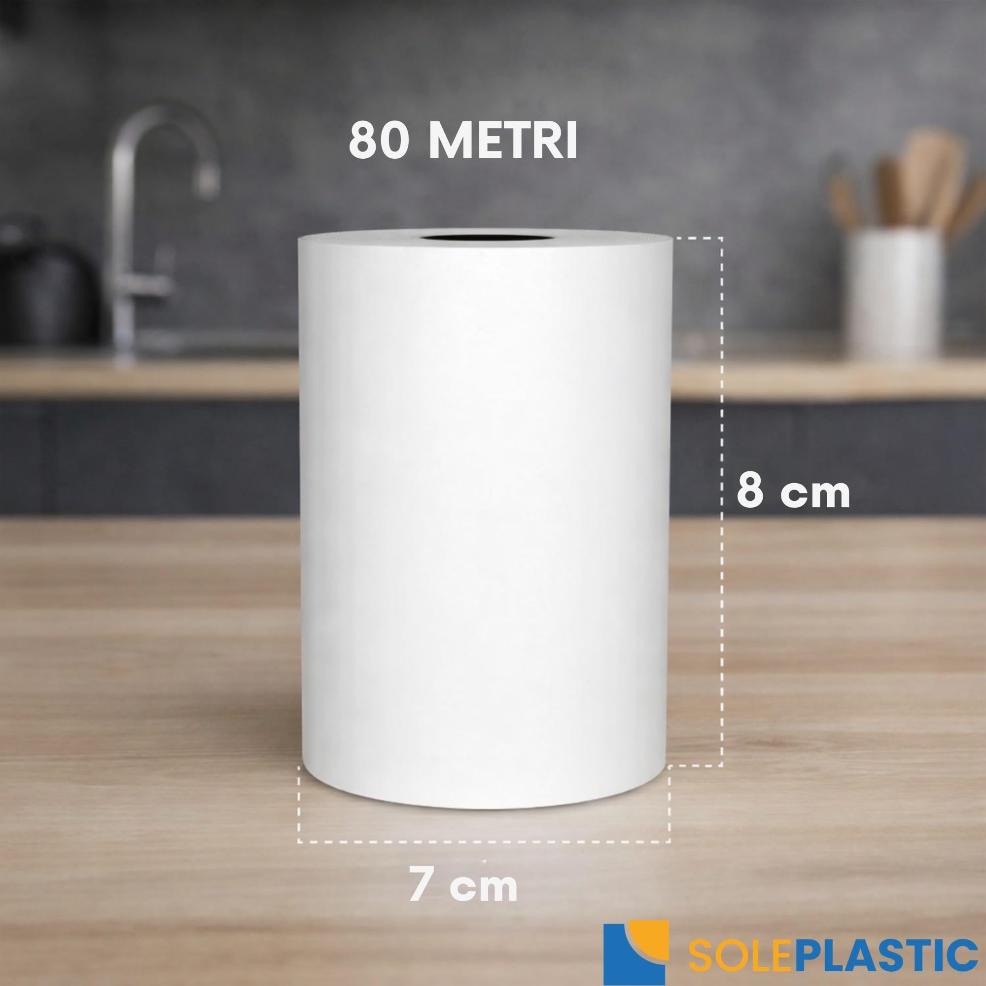 50 Rotoli POS Carta Termica (80 mm x 80 mt) GARANTITI e PROFESSIONALI - Anima da 12 mm - BPA Free 55 g per Registratore di Cassa, Calcolatrici e POS - Stampa Nitida e Duratura
