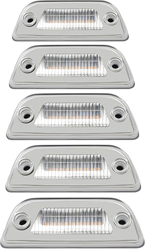 5 luces LED de marcación de techo aptas para Kennwworth T680, T770, T880, Peterrbbilt 569 2015-2020, lente transparente ámbar