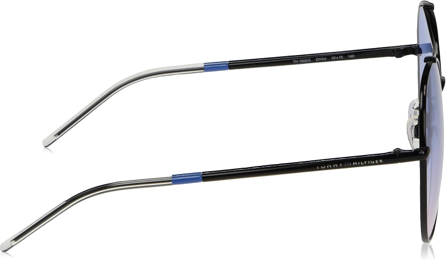 Tommy Hilfiger TH 1668/S Black/Blue Shaded 59/18/140 women Sunglasses