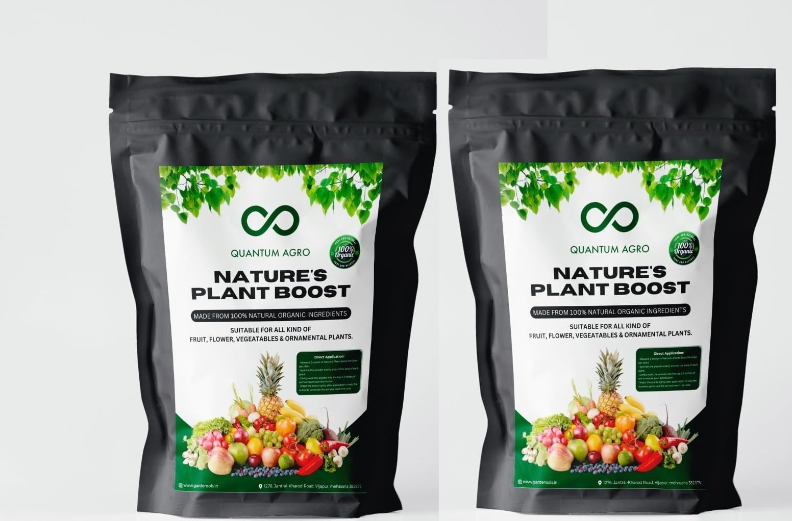 Quantum Agro - All Purpose Natures Plant Boost Fertilizer, Growth Supplement & Complete Plant Food | Ideal For Garden & Outdoor Plant Care |Natural Organic Ingredients (Pack of 2, Each Pack 250gm) (B0D5HVN9T8) Amazon Price History, Amazon Price Tracker