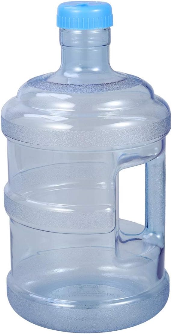 SEWACC Water Jug 5 Liters of Water Bottle 5L Bottle Portable PC Storage Bucket with Handle Large Capacity Mineral Jug Container Barrel for Home Outdoor Large